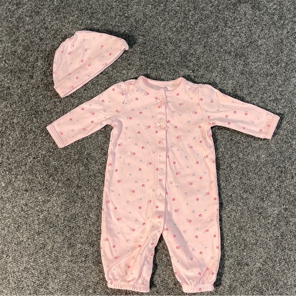 *BABY Girl’s Child of Mine by Carter’s Bodysuit & Beanie Sz 0-3 Months - Picture 5 of 8